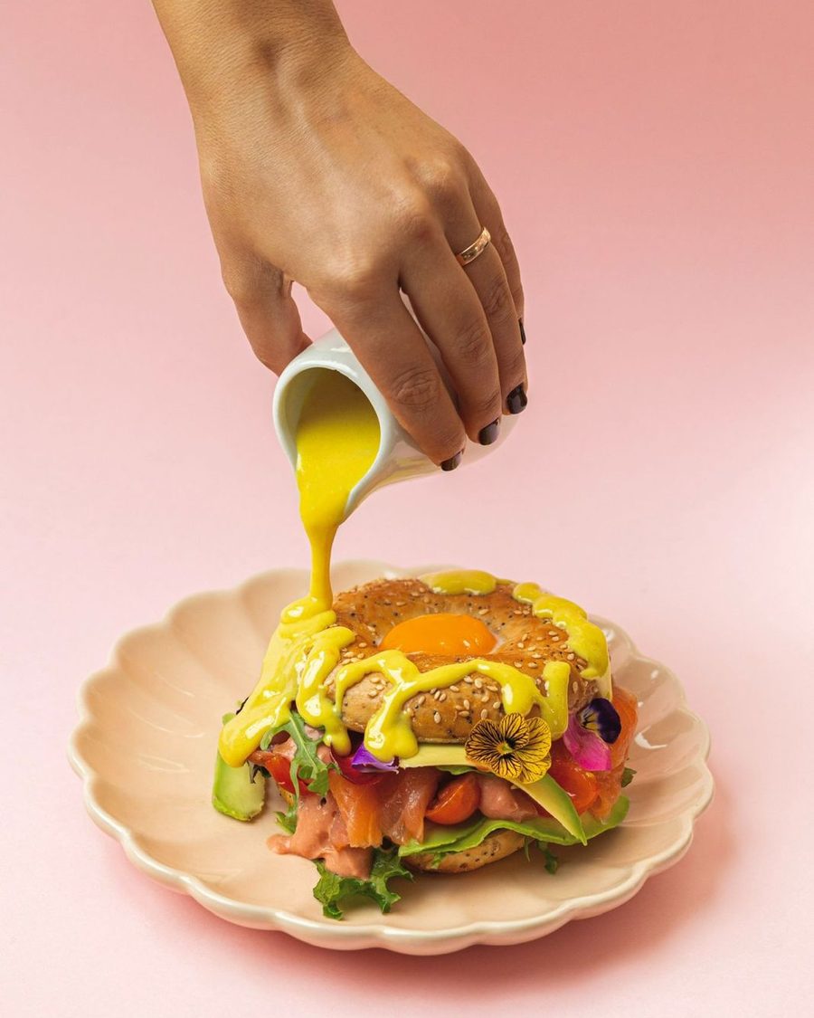 Blooming Salmon Bagel